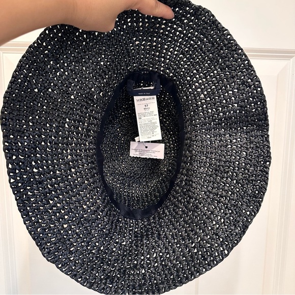 NWOT ‘S Max Mara Label-cut Wide-brimmed Raffle Effect Cloche Size: S/M Spring - Picture 11 of 14